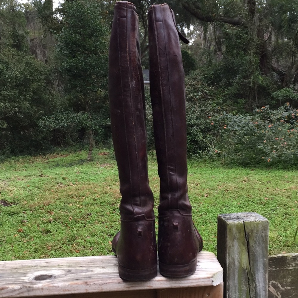 Vintage brown customized field boots - Picture 3 of 8
